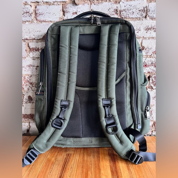 Tumi - ALPHA BRAVO Kingsville Deluxe Green Backpack - Picture 2 of 8